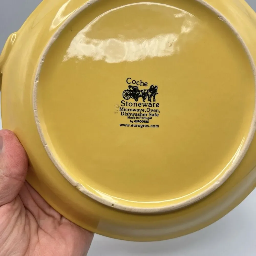 Coche Stoneware Plate - Yellow